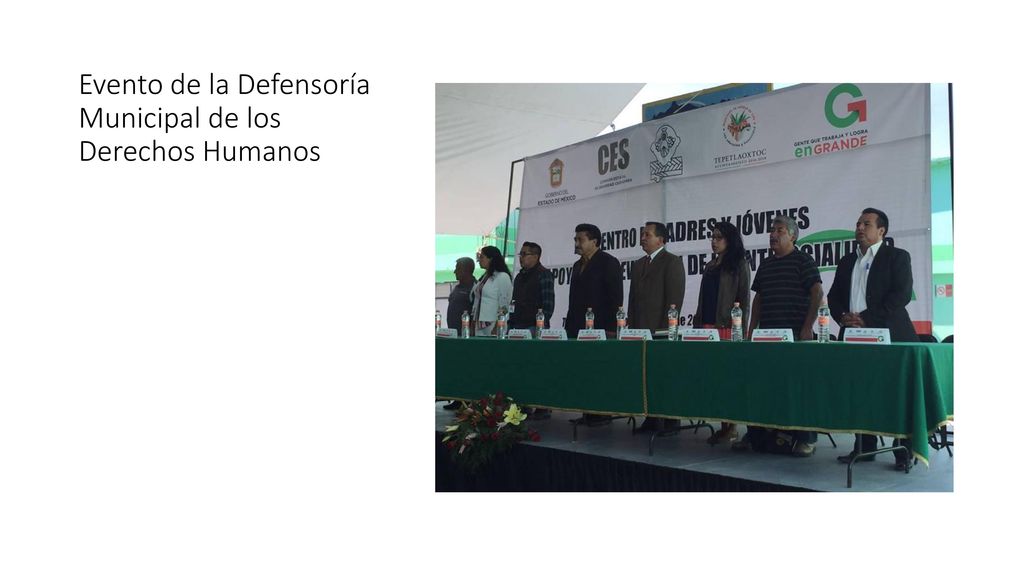 Evento de la Defensoría Municipal de los Derechos Humanos
