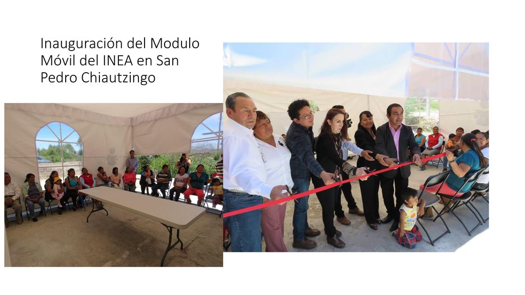 Inauguración del Modulo Móvil del INEA en San Pedro Chiautzingo