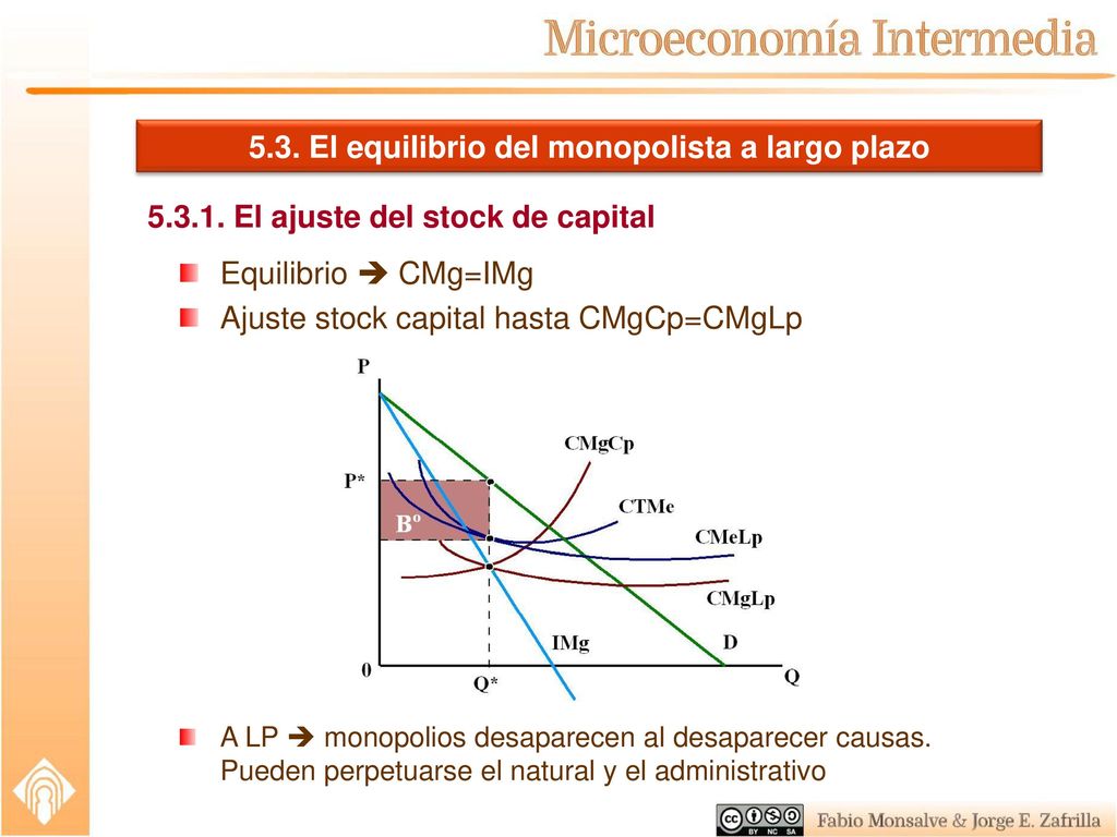 5.3. El equilibrio del monopolista a largo plazo