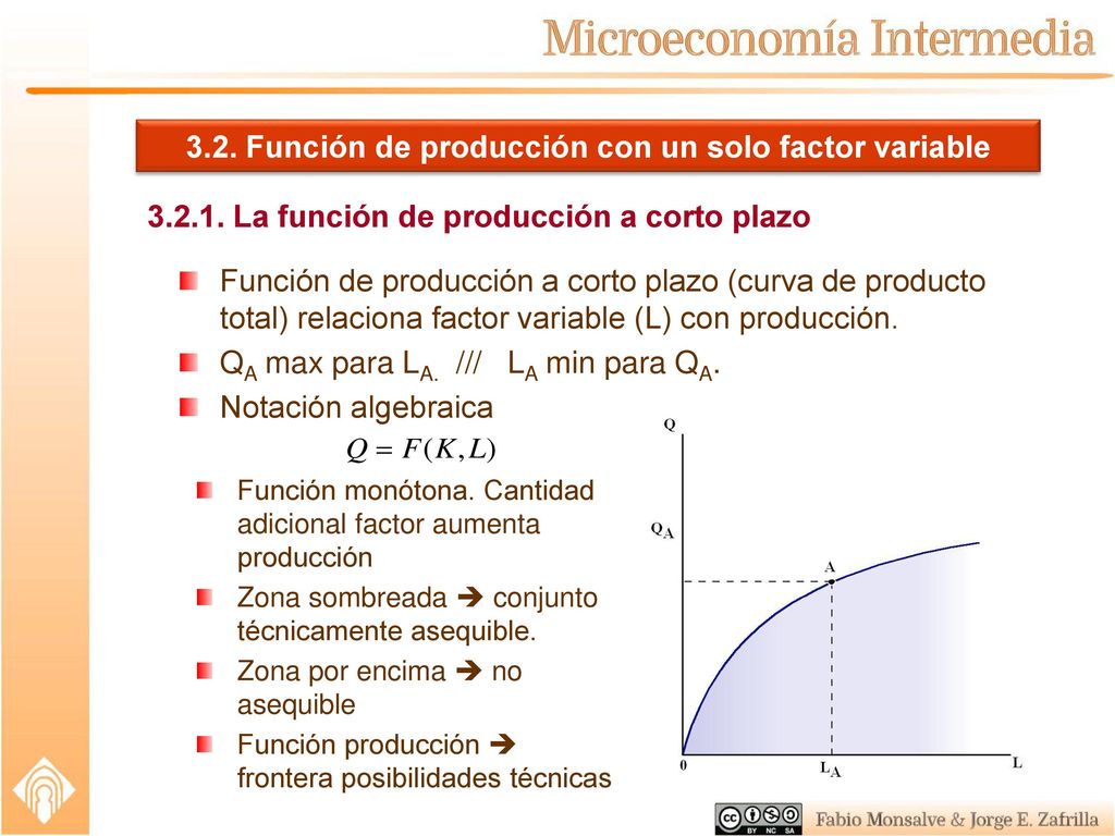 3.2. Función de producción con un solo factor variable