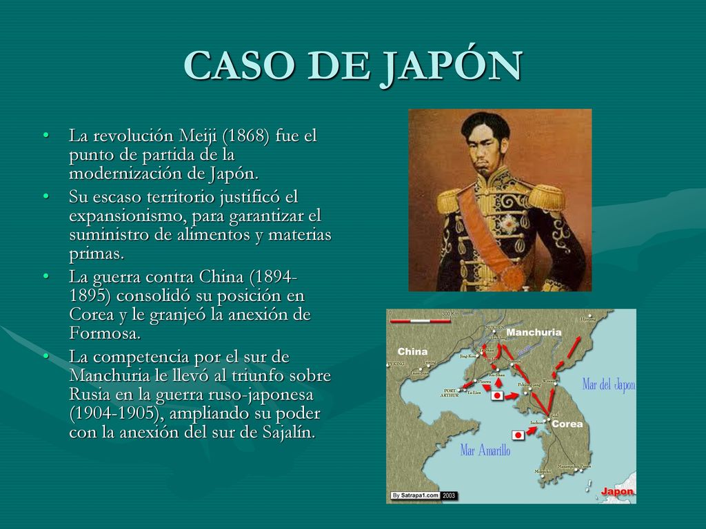 CASO DE JAPÓN La revolución Meiji (1868) fue el punto de partida de la modernización de Japón.