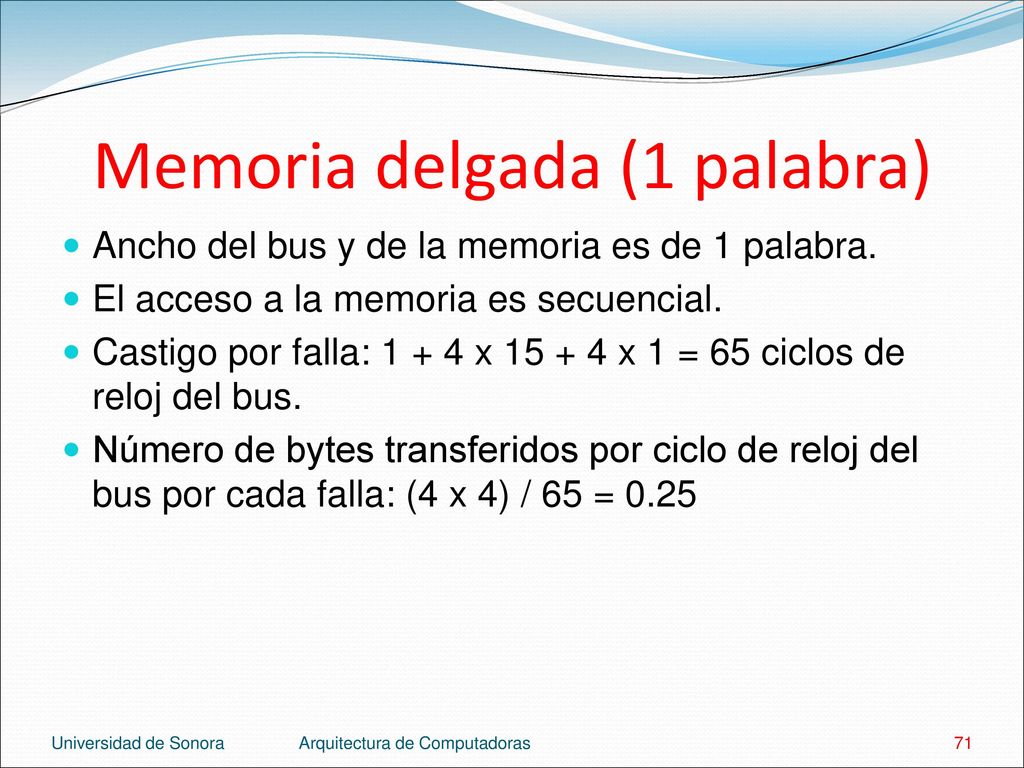 Memoria delgada (1 palabra)
