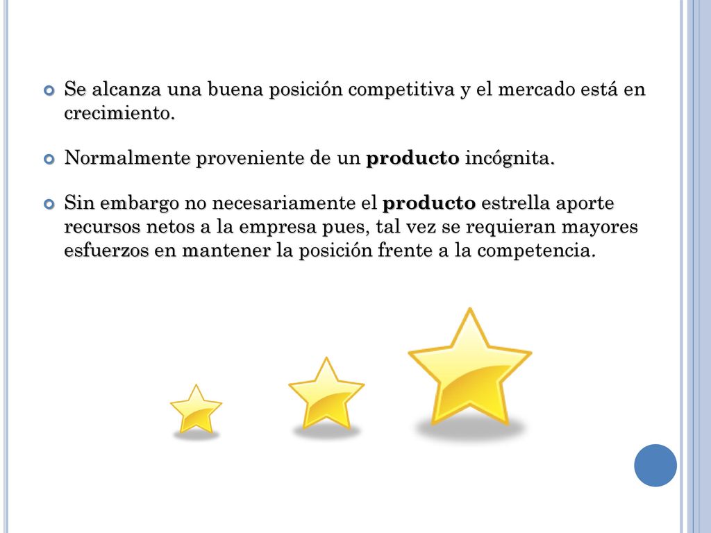 Normalmente proveniente de un producto incógnita.