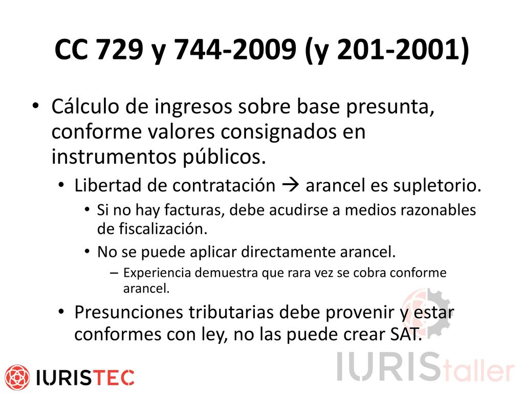 CC 729 y (y ) Cálculo de ingresos sobre base presunta, conforme valores consignados en instrumentos públicos.