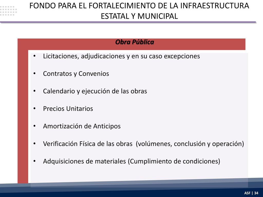 FONDO PARA EL FORTALECIMIENTO DE LA INFRAESTRUCTURA ESTATAL Y MUNICIPAL