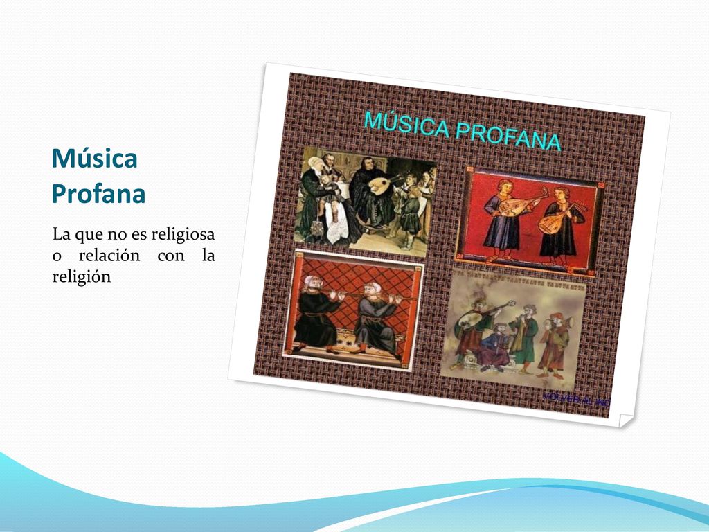 Música Profana La que no es religiosa o relación con la religión