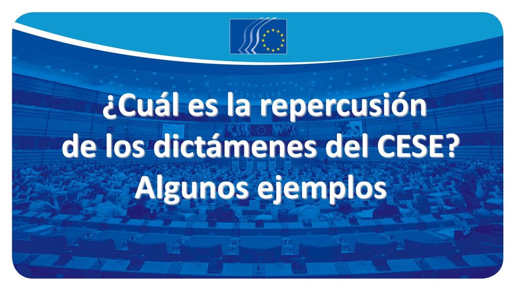 ¿Cuál es la repercusión de los dictámenes del CESE Algunos ejemplos