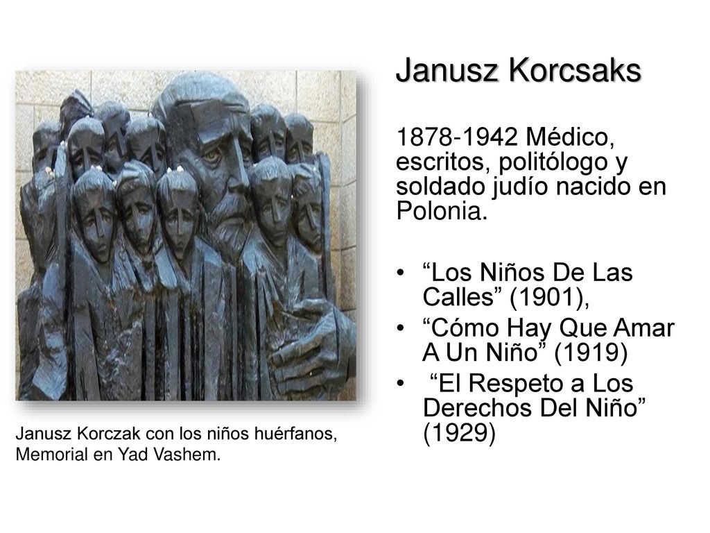 Janusz Korcsaks Médico, escritos, politólogo y soldado judío nacido en Polonia. Los Niños De Las Calles (1901),