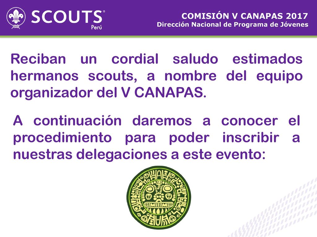 COMISIÓN V CANAPAS 2017 Dirección Nacional de Programa de Jóvenes.