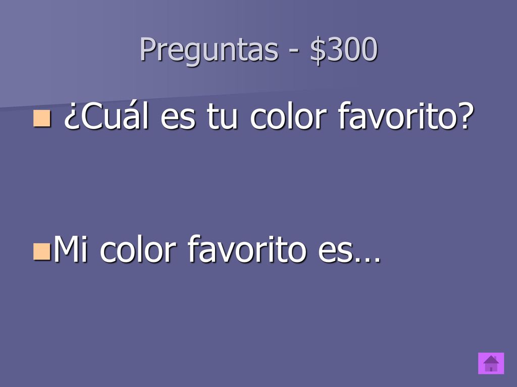 ¿Cuál es tu color favorito