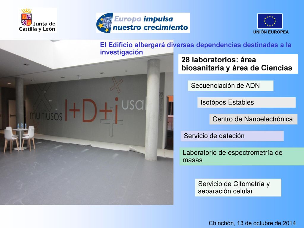 28 laboratorios: área biosanitaria y área de Ciencias