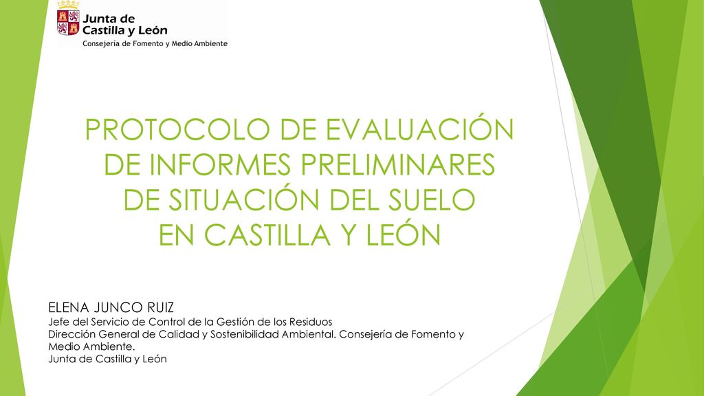 PROTOCOLO DE EVALUACIÓN DE INFORMES PRELIMINARES DE SITUACIÓN DEL SUELO EN CASTILLA Y LEÓN