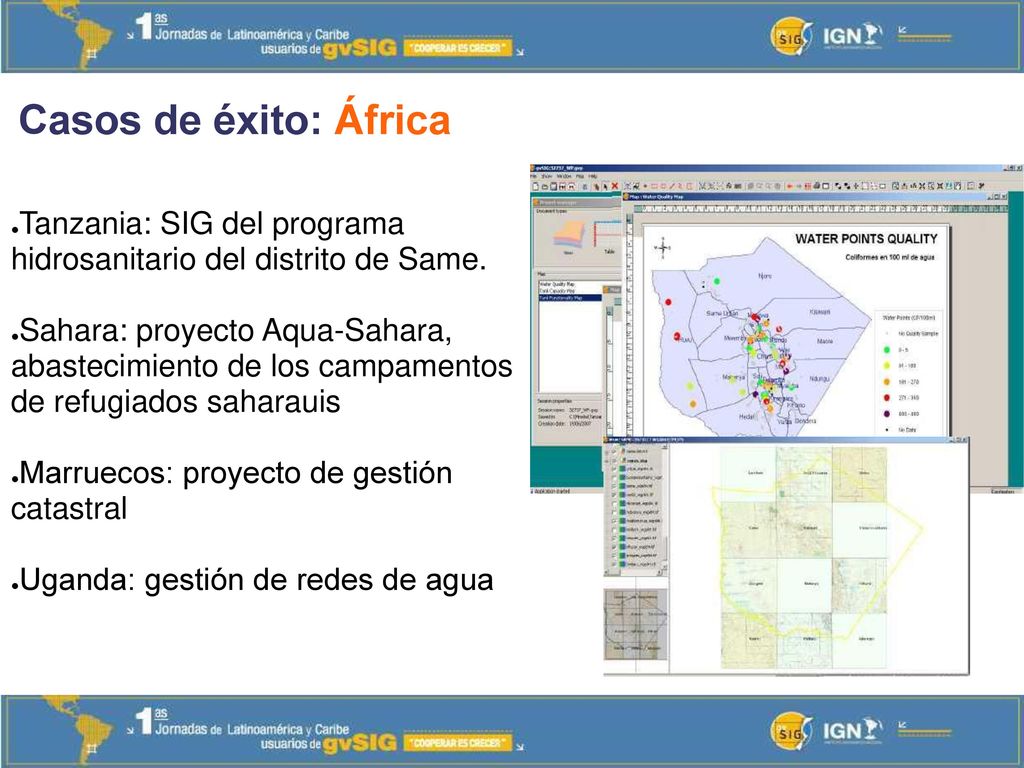 Casos de éxito: África Tanzania: SIG del programa hidrosanitario del distrito de Same.