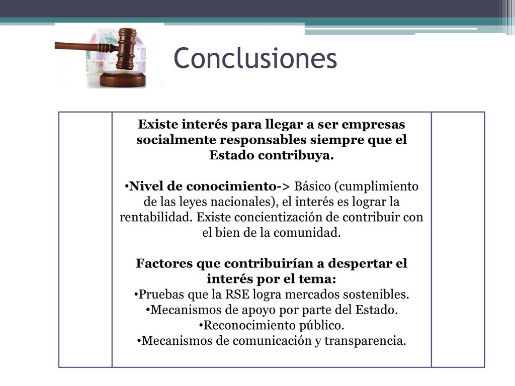 Factores que contribuirían a despertar el interés por el tema: