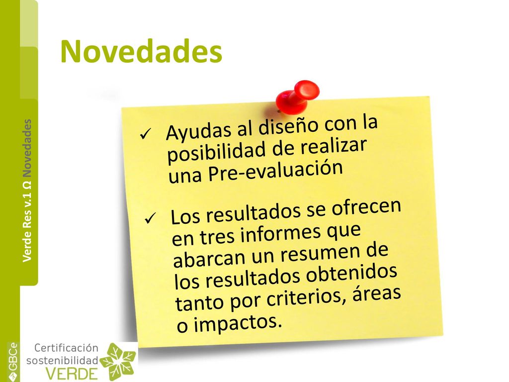 Novedades Ayudas al diseño con la posibilidad de realizar una Pre-evaluación.