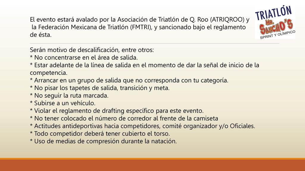 El evento estará avalado por la Asociación de Triatlón de Q
