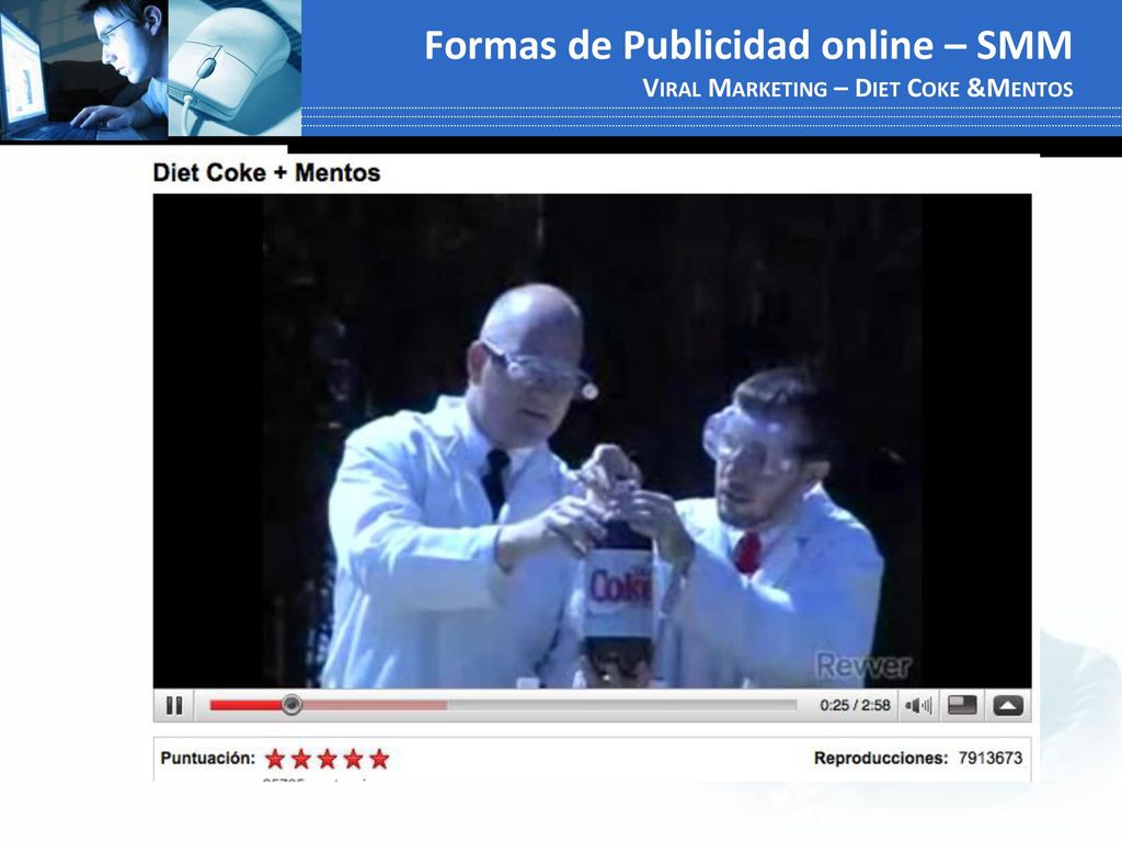 Formas de Publicidad online – SMM Viral Marketing – Diet Coke &Mentos