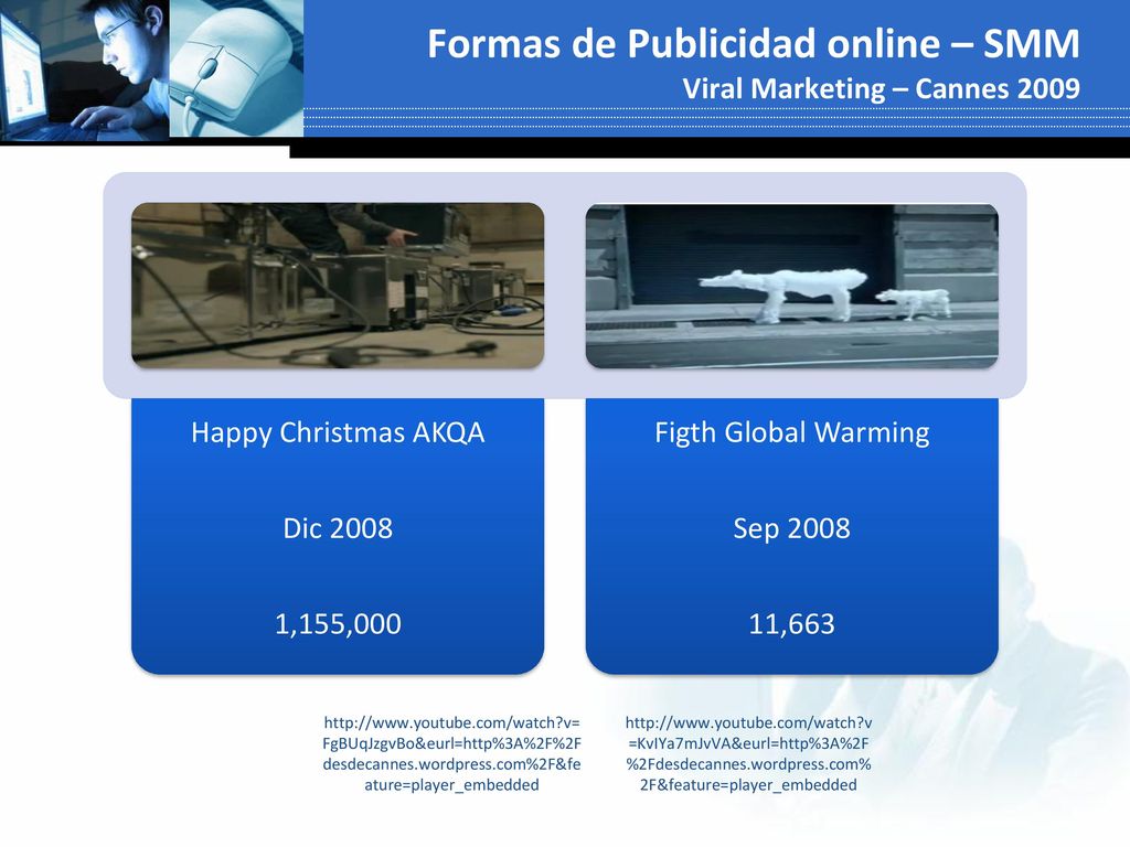 Formas de Publicidad online – SMM Viral Marketing – Cannes 2009