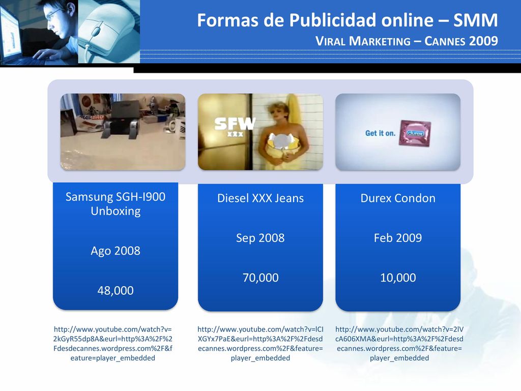 Formas de Publicidad online – SMM Viral Marketing – Cannes 2009