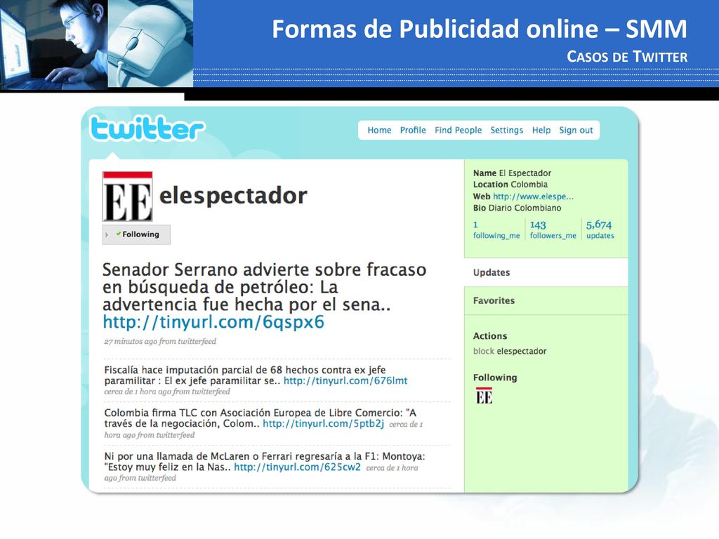 Formas de Publicidad online – SMM Casos de Twitter