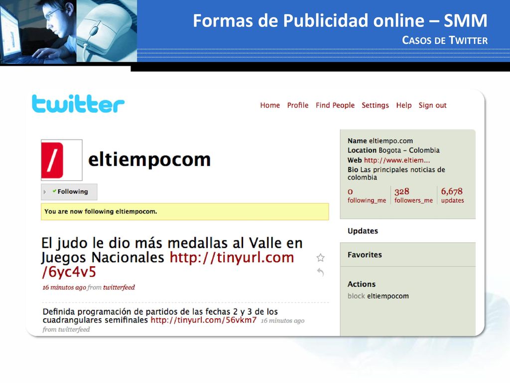 Formas de Publicidad online – SMM Casos de Twitter
