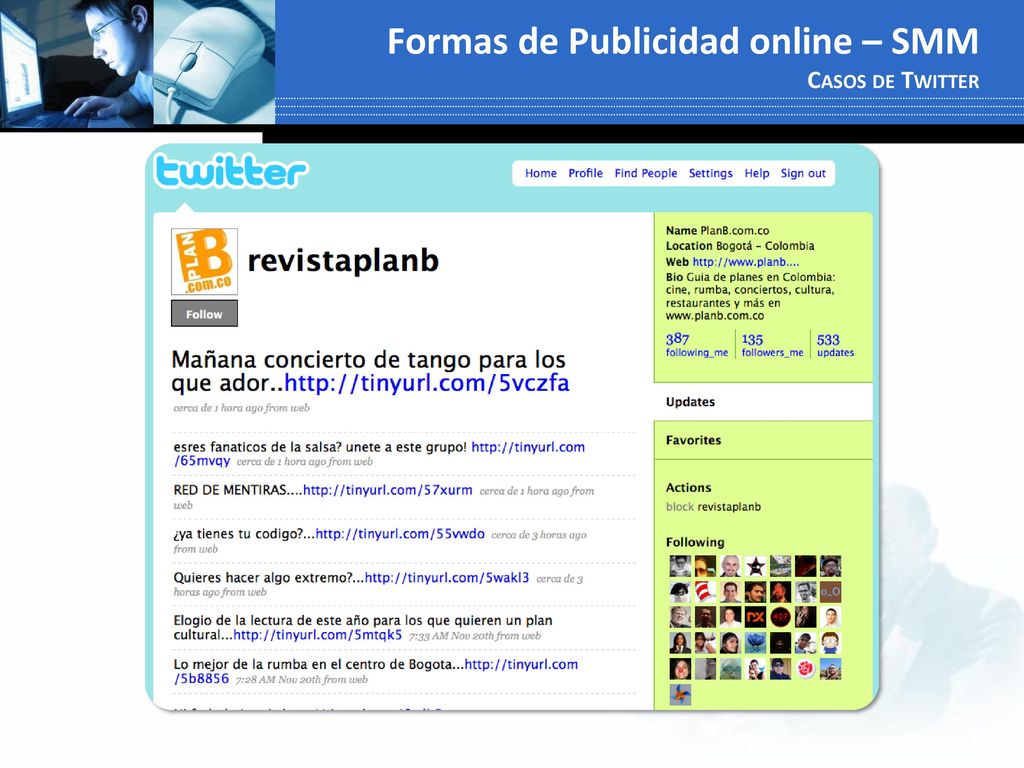 Formas de Publicidad online – SMM Casos de Twitter