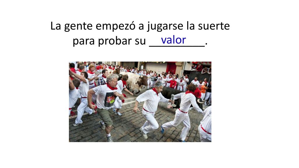 La gente empezó a jugarse la suerte para probar su _________.
