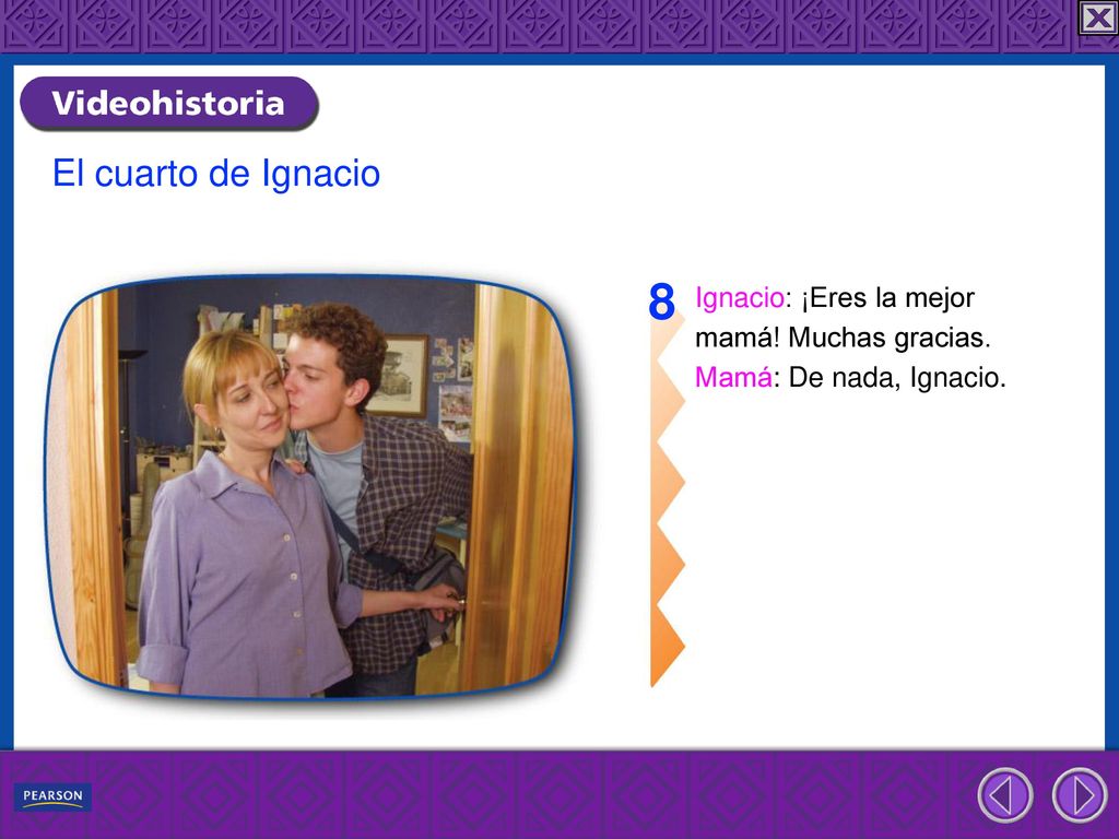 8 El cuarto de Ignacio Ignacio: ¡Eres la mejor mamá! Muchas gracias.