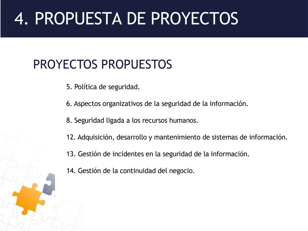4. PROPUESTA DE PROYECTOS