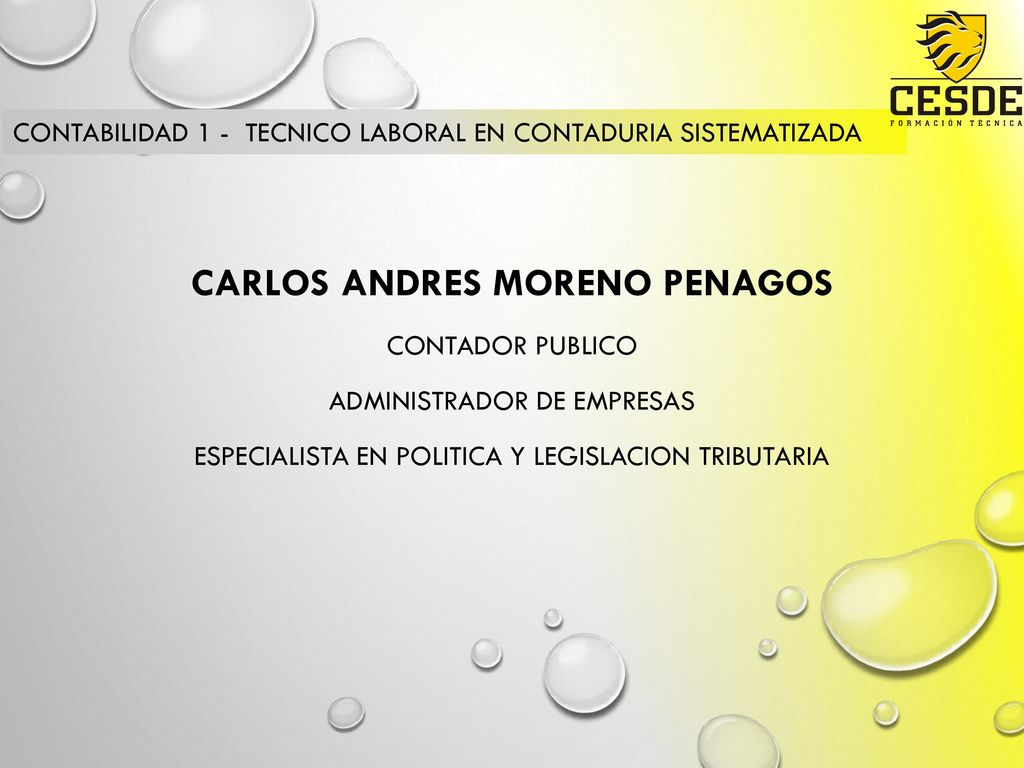 CARLOS ANDRES MORENO PENAGOS