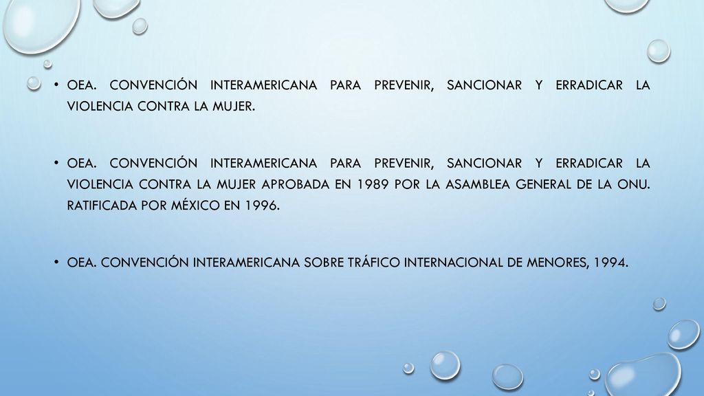 OEA. Convención Interamericana para Prevenir, Sancionar y Erradicar la Violencia contra la Mujer.
