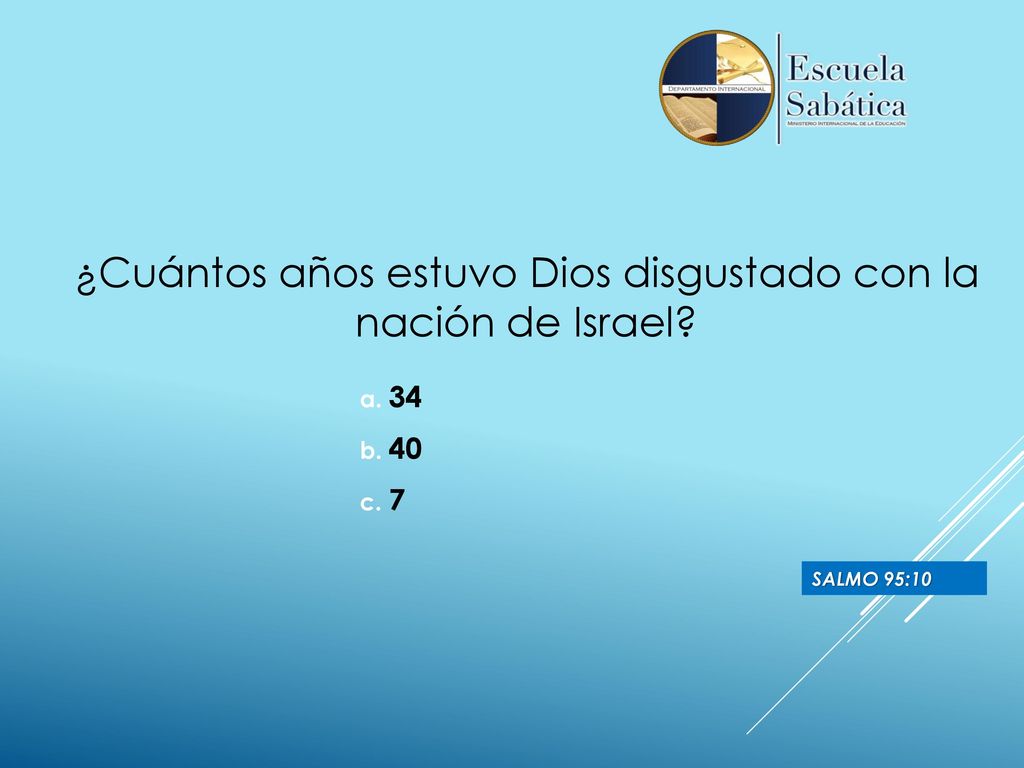 ¿Cuántos años estuvo Dios disgustado con la nación de Israel