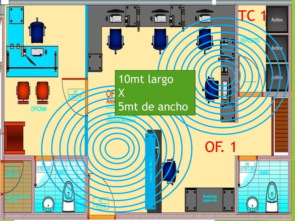 TC 1 10mt largo X 5mt de ancho OF. 1