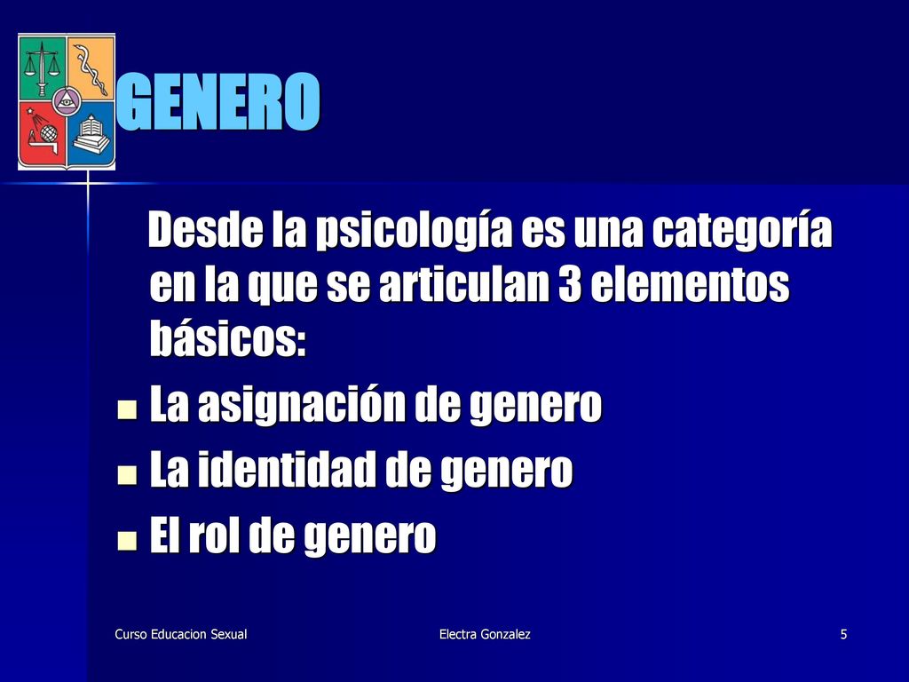 GENERO Desde la psicología es una categoría en la que se articulan 3 elementos básicos: La asignación de genero.