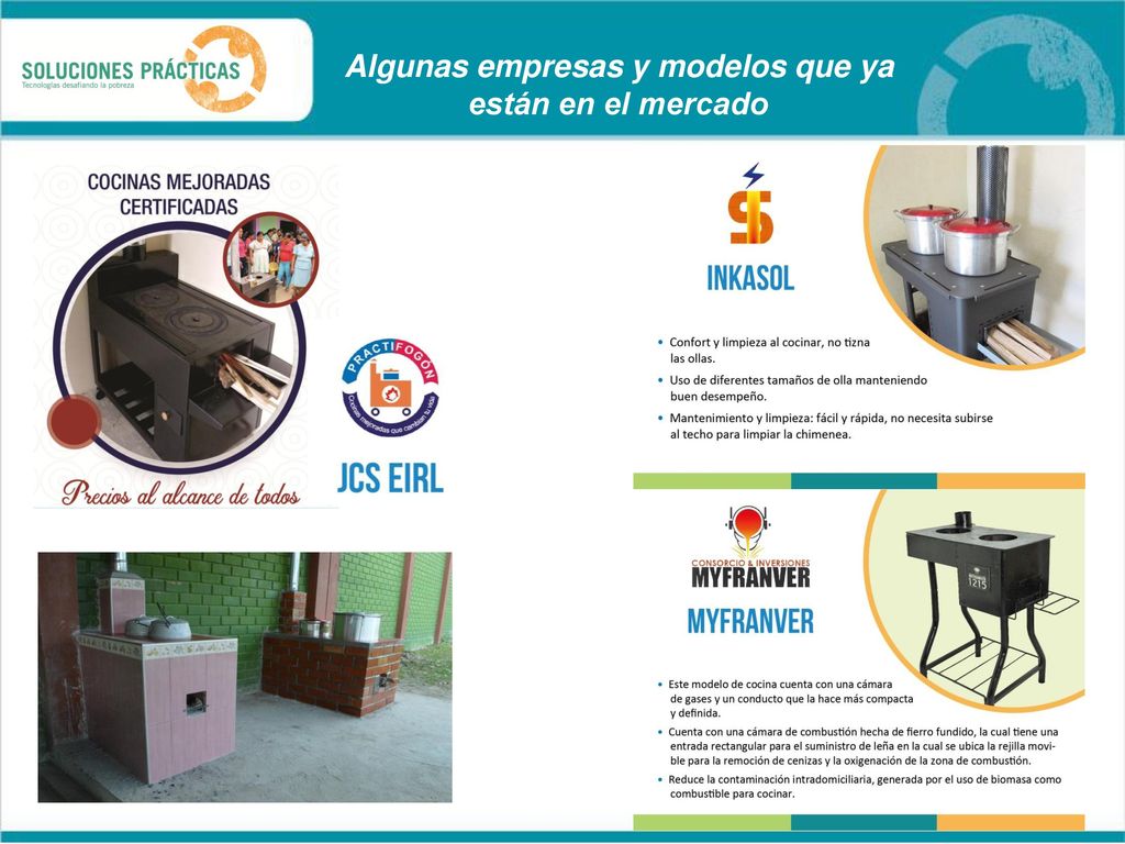 Algunas empresas y modelos que ya están en el mercado