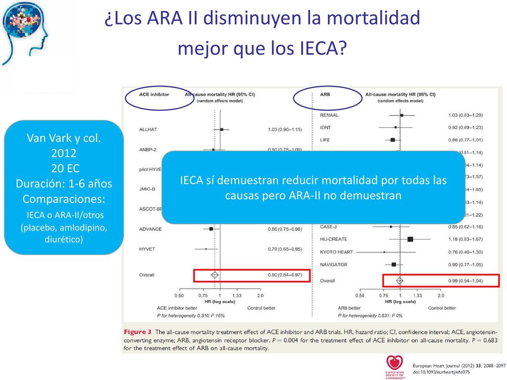 ¿Los ARA II disminuyen la mortalidad mejor que los IECA