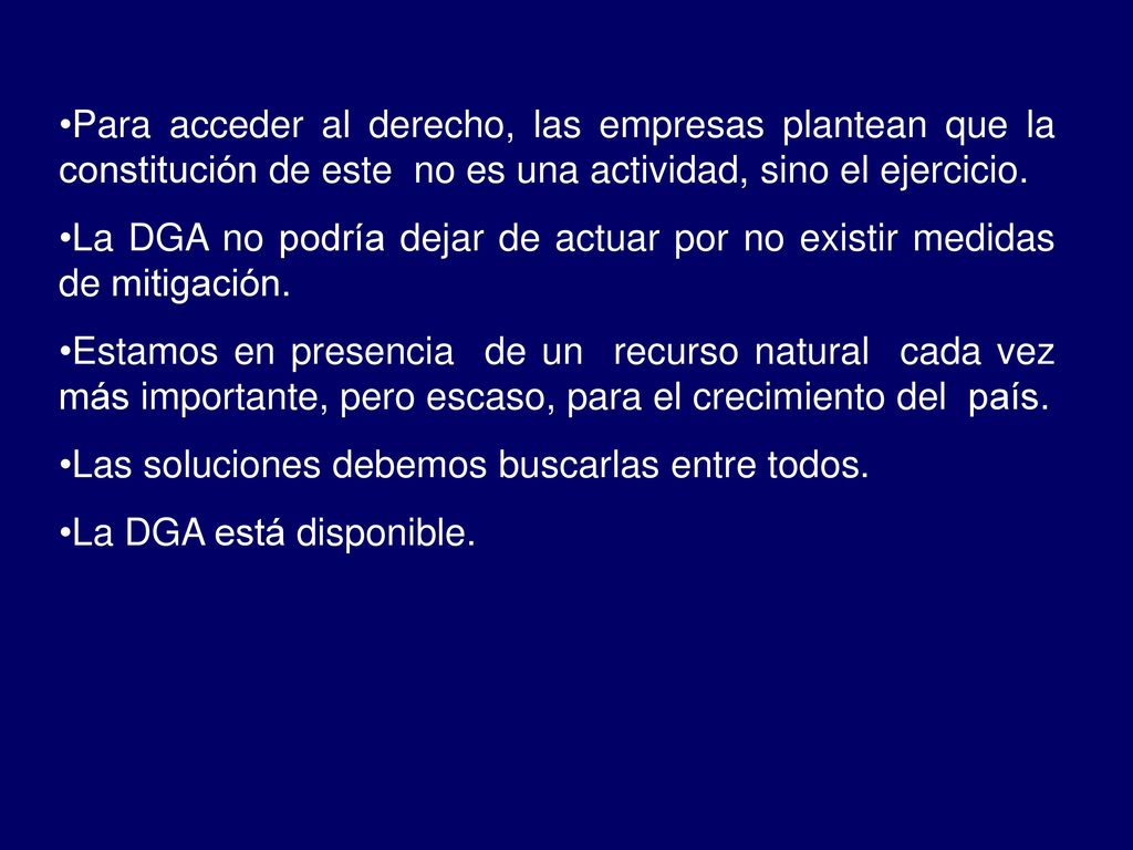 Para acceder al derecho, las empresas plantean que la constitución de este no es una actividad, sino el ejercicio.