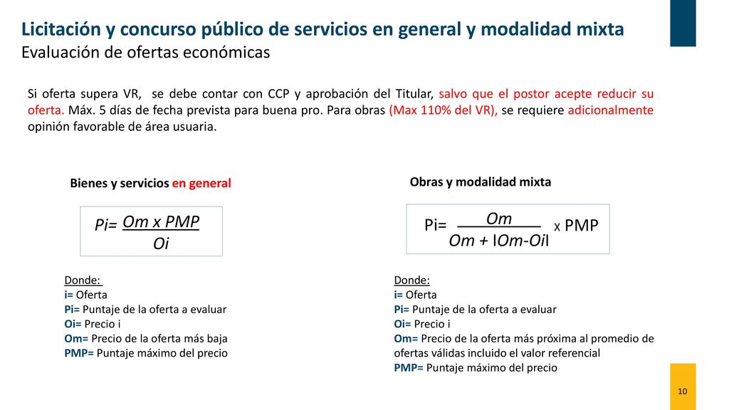 Licitación y concurso público de servicios en general y modalidad mixta