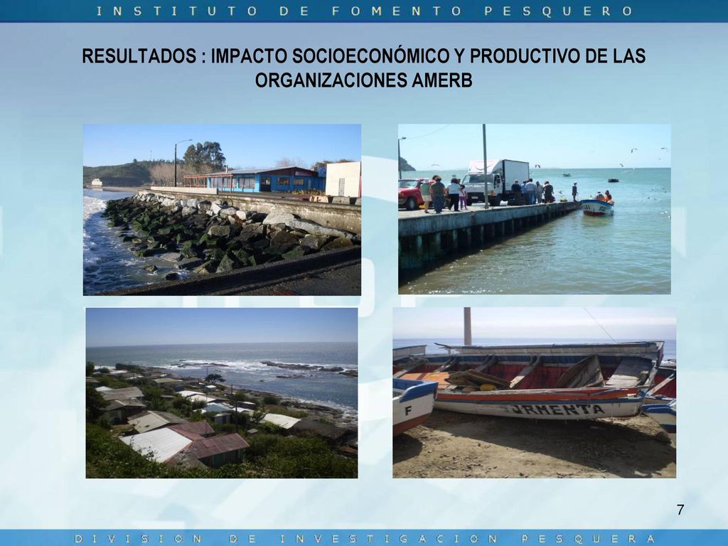 RESULTADOS : IMPACTO SOCIOECONÓMICO Y PRODUCTIVO DE LAS ORGANIZACIONES AMERB