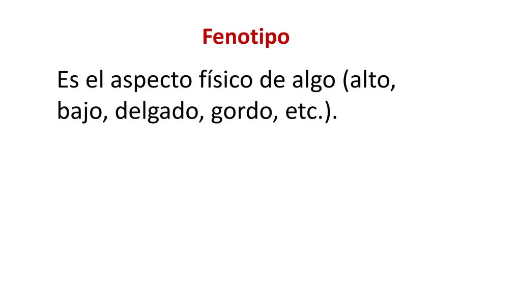 Es el aspecto físico de algo (alto, bajo, delgado, gordo, etc.).