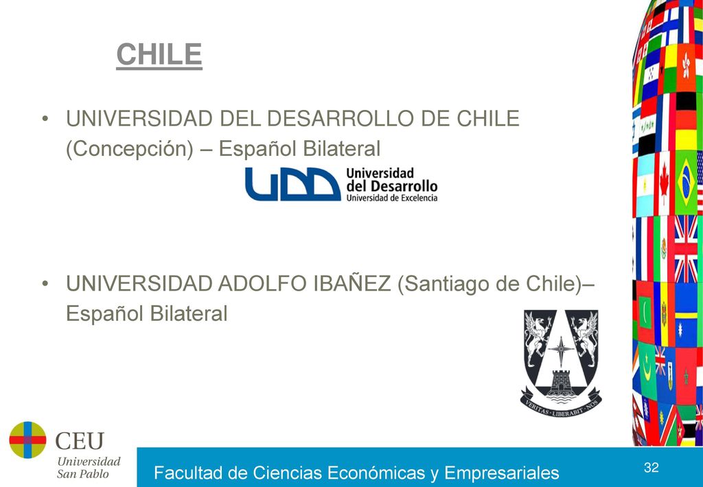 CHILE UNIVERSIDAD DEL DESARROLLO DE CHILE (Concepción) – Español Bilateral.