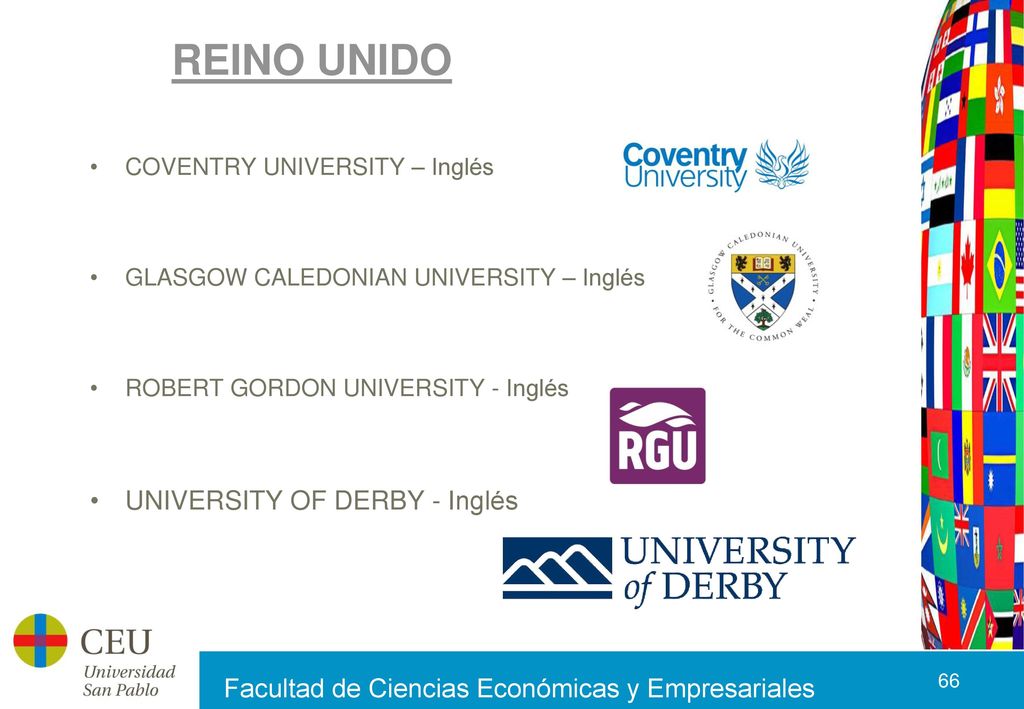 REINO UNIDO UNIVERSITY OF DERBY - Inglés COVENTRY UNIVERSITY – Inglés