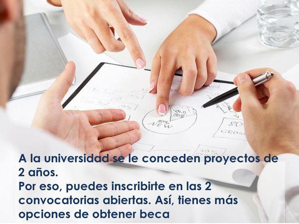 A la universidad se le conceden proyectos de 2 años.