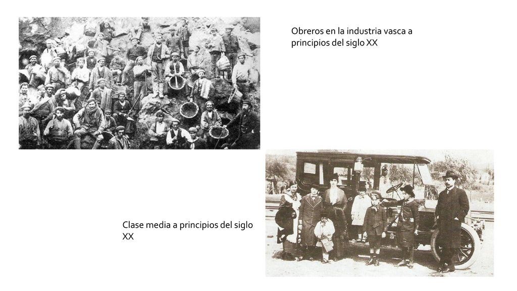 Obreros en la industria vasca a principios del siglo XX