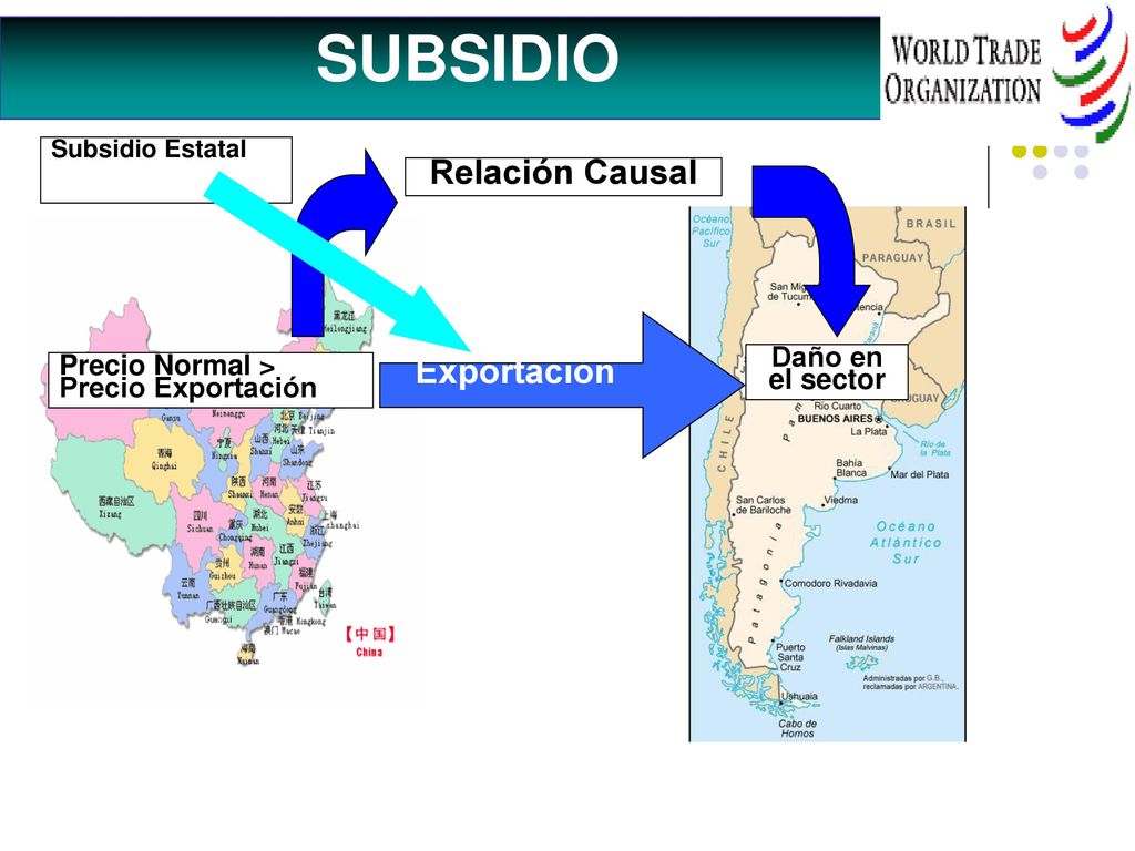 SUBSIDIO Relación Causal Exportación Daño en el sector