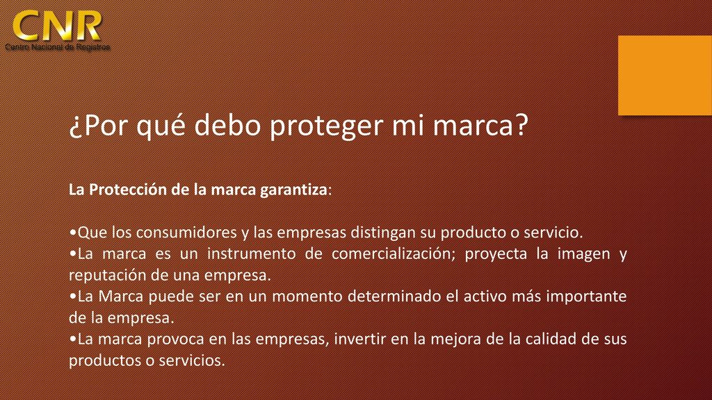¿Por qué debo proteger mi marca