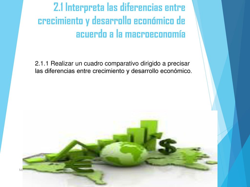 2.1 Interpreta las diferencias entre crecimiento y desarrollo económico de acuerdo a la macroeconomía