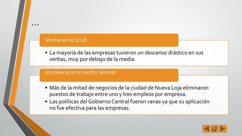 … La mayoría de las empresas tuvieron un descenso drástico en sus ventas, muy por debajo de la media.