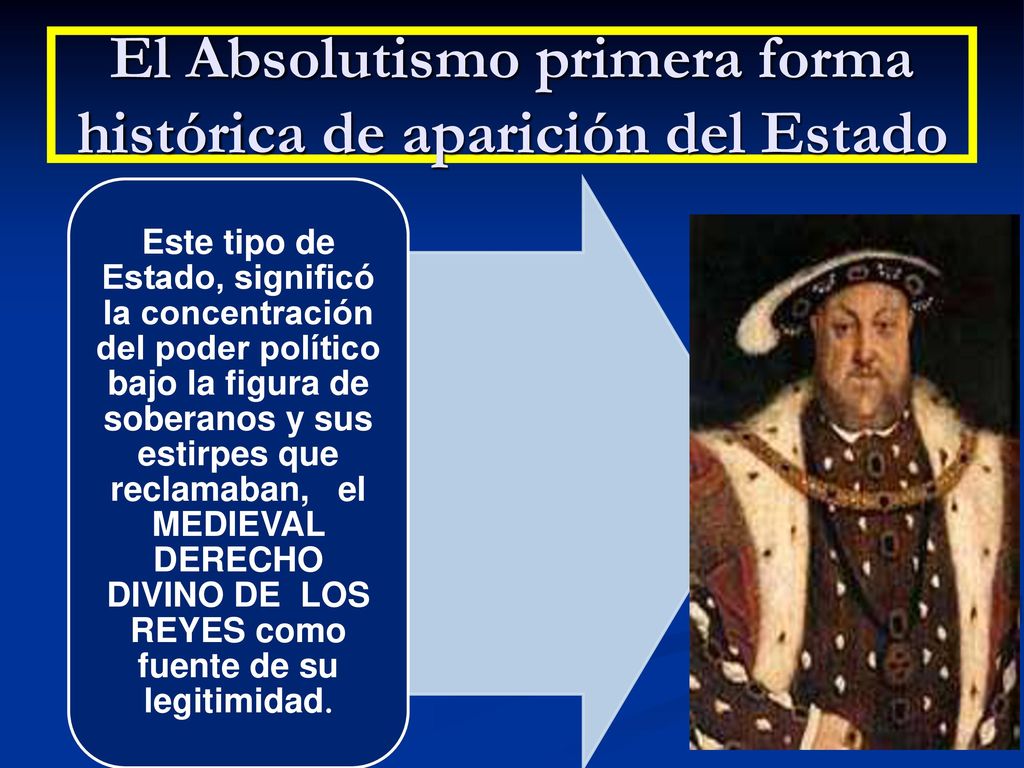 El Absolutismo primera forma histórica de aparición del Estado