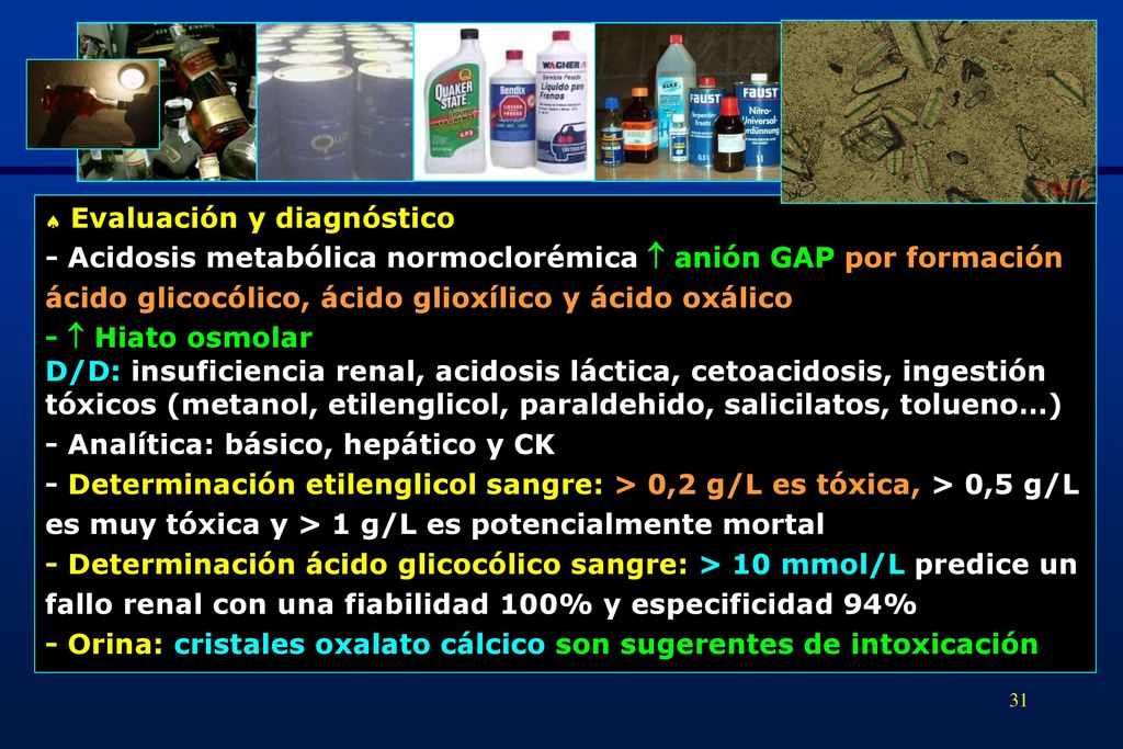 - Acidosis metabólica normoclorémica  anión GAP por formación